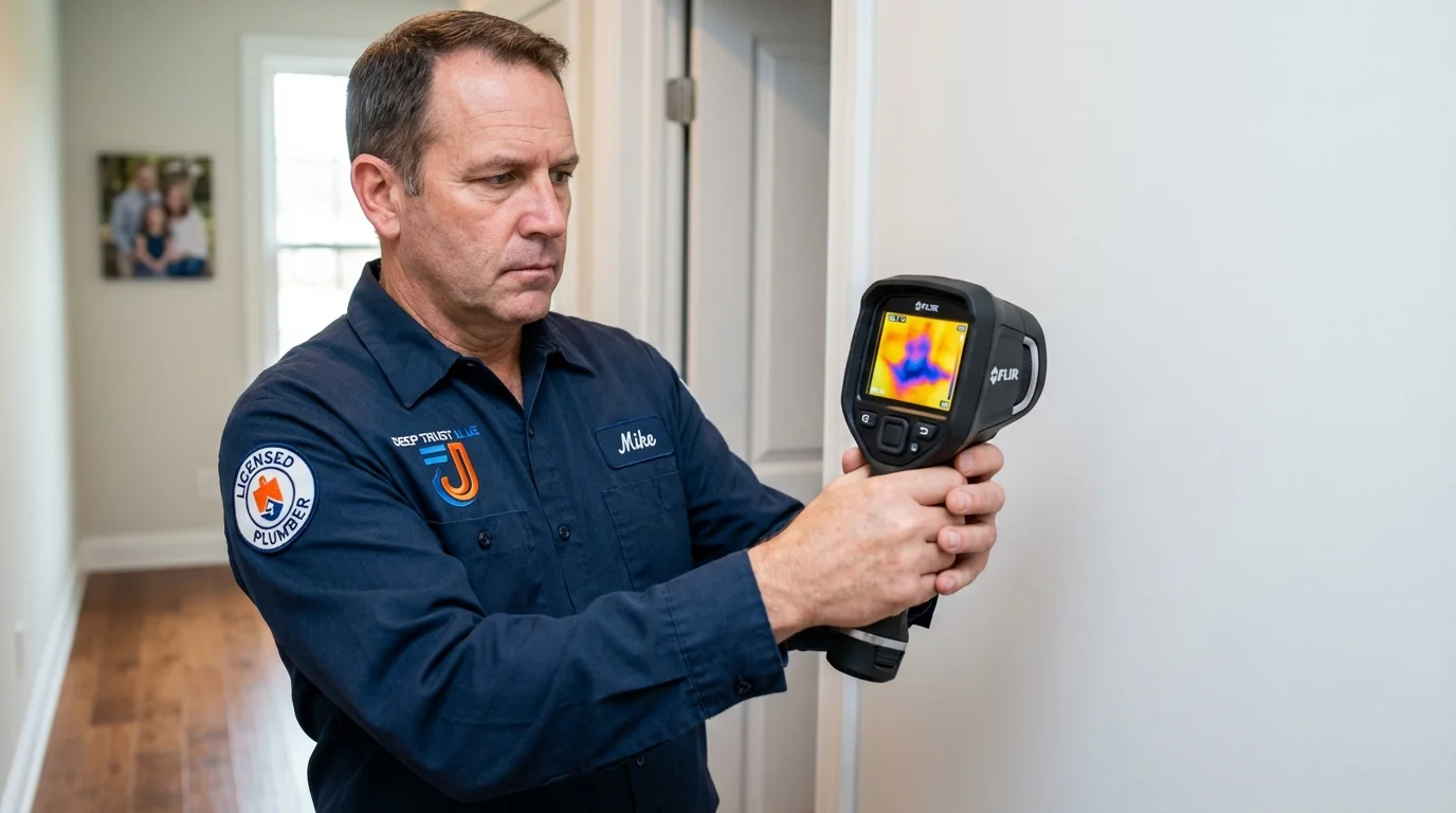 Thermal imaging leak detection by Johns Plumbing LLC in Anthony